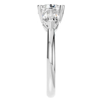 RI-6627 White Gold Ring SET - Side View