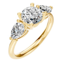 RI-6627 Yellow Gold Ring SET - Main View