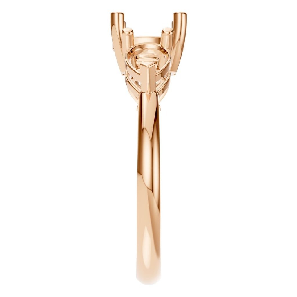 RI-6627 Rose Gold Ring UNSET - Side View