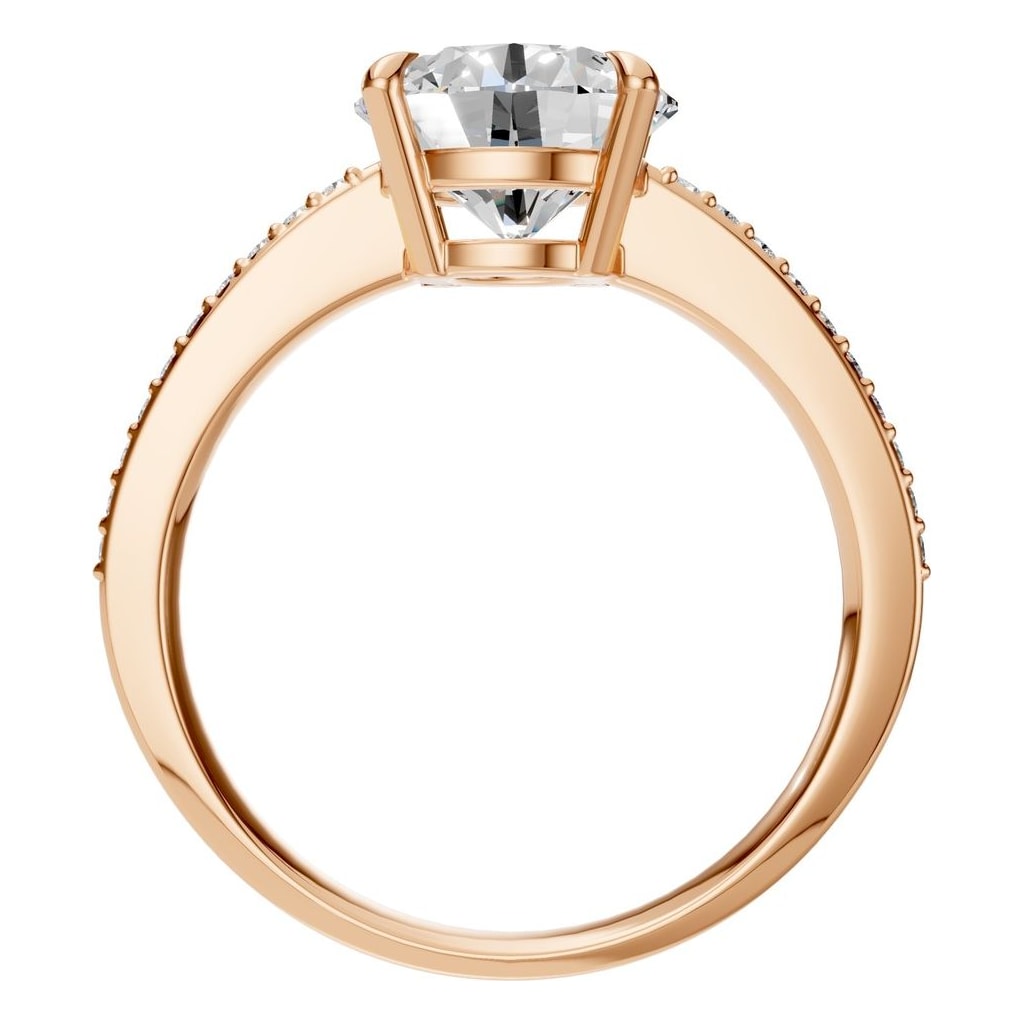 RI-6632 Rose Gold Ring SET - Top View