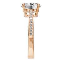 RI-6632 Rose Gold Ring SET - Side View