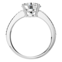 RI-6632 White Gold Ring SET - Top View