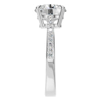 RI-6632 White Gold Ring SET - Side View