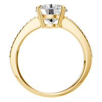 RI-6632 Yellow Gold Ring SET - Top View