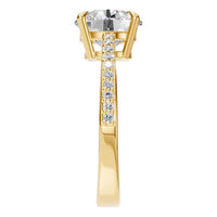 RI-6632 Yellow Gold Ring SET - Side View