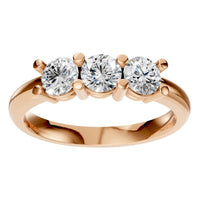 RI-6713 Rose Gold Ring SET - Front View
