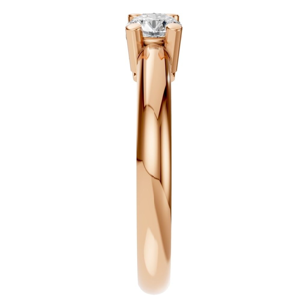RI-6713 Rose Gold Ring SET - Side View