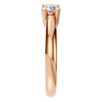 RI-6713 Rose Gold Ring SET - Side View