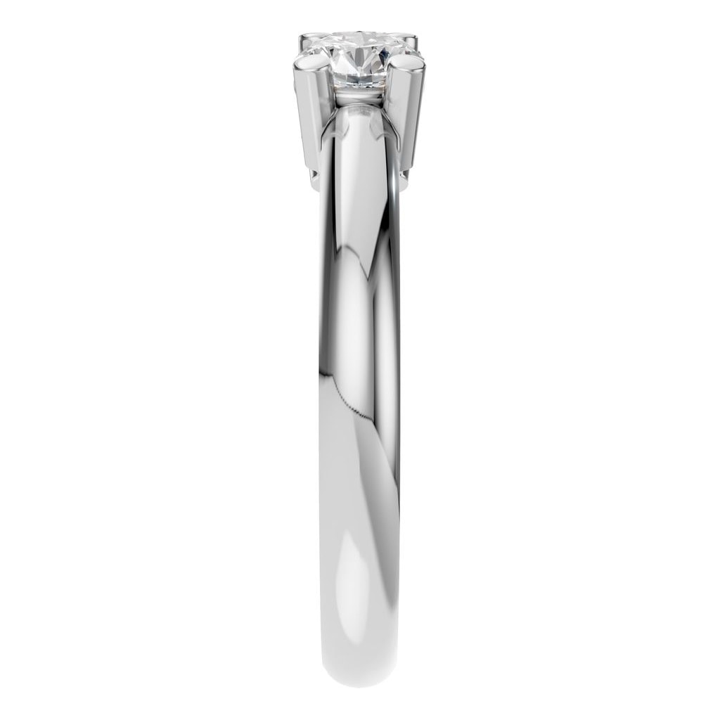 RI-6713 White Gold Ring SET - Side View