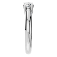 RI-6713 White Gold Ring SET - Side View