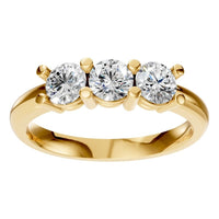 RI-6713 Yellow Gold Ring SET - Front View