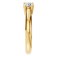 RI-6713 Yellow Gold Ring SET - Side View