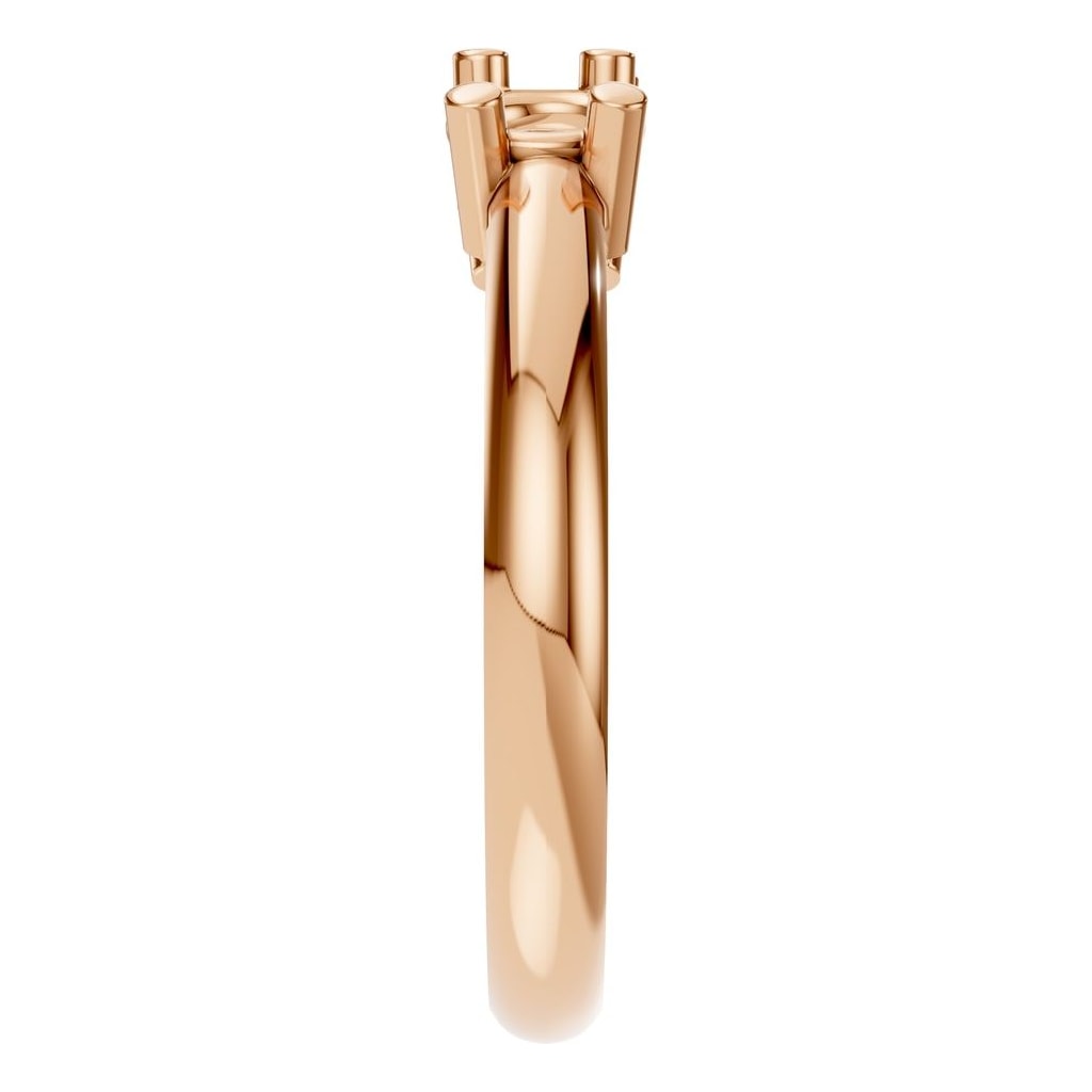 RI-6713 Rose Gold Ring UNSET - Side View