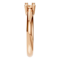 RI-6713 Rose Gold Ring UNSET - Side View