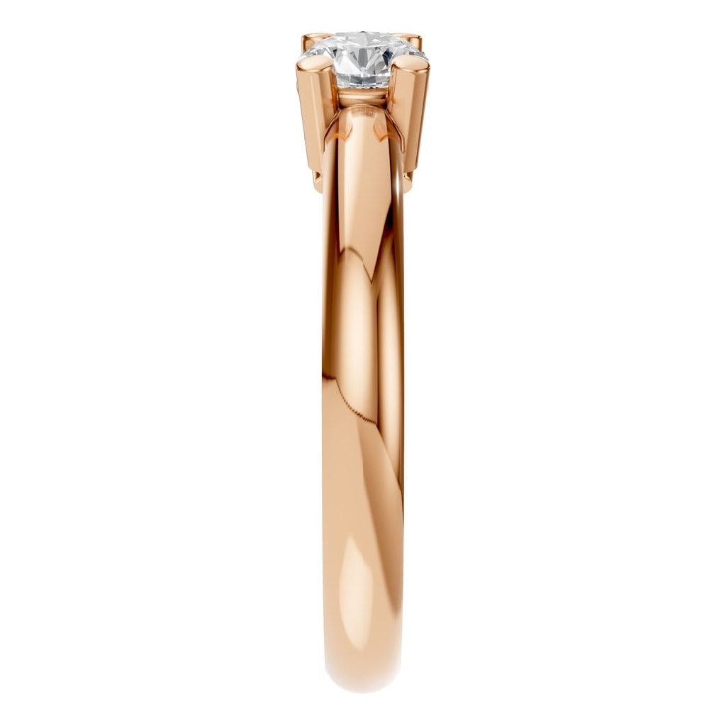 RI-6713 Rose Gold Ring SET - Side View