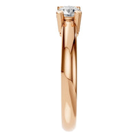 RI-6713 Rose Gold Ring SET - Side View