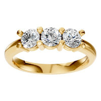 RI-6713 Yellow Gold Ring SET - Front View