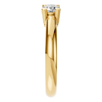 RI-6713 Yellow Gold Ring SET - Side View