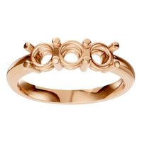 RI-6713 Rose Gold Ring UNSET - Front View