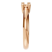 RI-6713 Rose Gold Ring UNSET - Side View