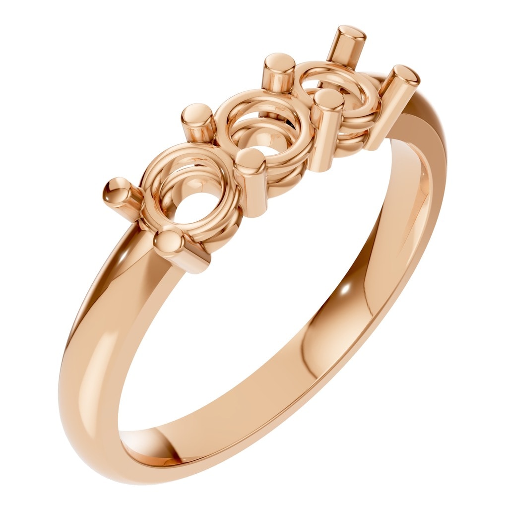 RI-6713 Rose Gold Ring UNSET - Main View