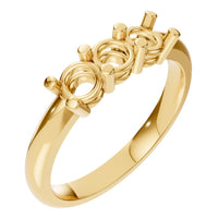 RI-6713 Yellow Gold Ring UNSET - Main View