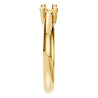 RI-6713 Yellow Gold Ring UNSET - Side View
