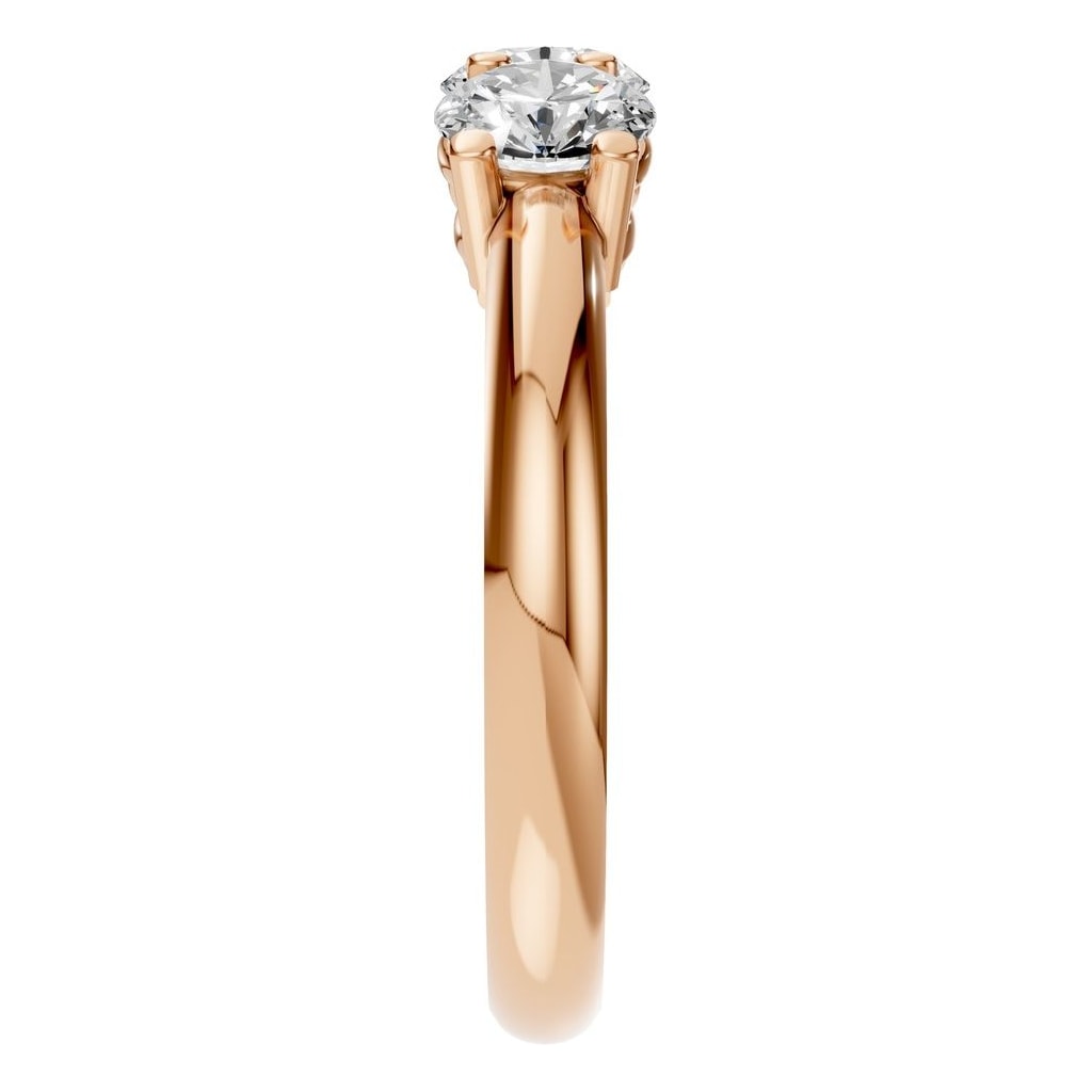 RI-6713 Rose Gold Ring SET - Side View