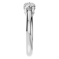 RI-6713 White Gold Ring SET - Side View