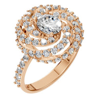 RI-6726 Rose Gold Ring SET - Main View