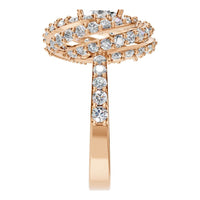RI-6726 Rose Gold Ring SET - Side View