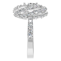 RI-6726 White Gold Ring SET - Side View