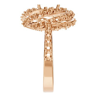 RI-6726 Rose Gold Ring UNSET - Side View
