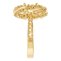 RI-6726 Yellow Gold Ring UNSET - Side View