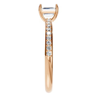 RI-6740 Rose Gold Ring SET - Side View
