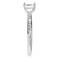 RI-6740 White Gold Ring SET - Side View