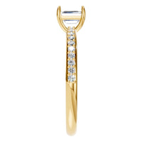 RI-6740 Yellow Gold Ring SET - Side View