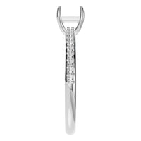 RI-6740 White Gold Ring UNSET - Side View