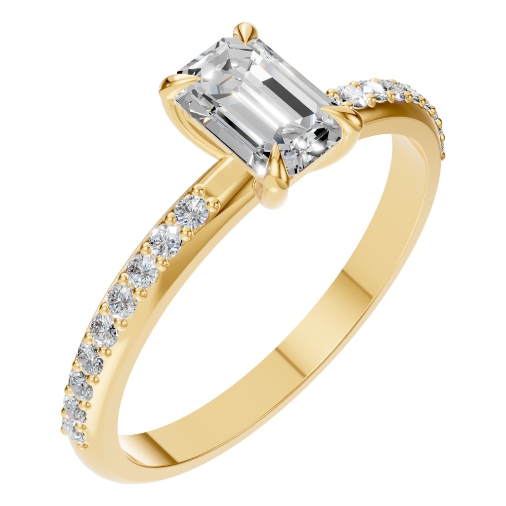 RI-6740 Yellow Gold Ring SET - Main View