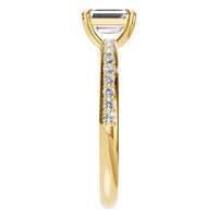RI-6740 Yellow Gold Ring SET - Side View