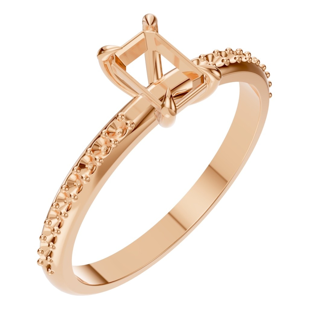 RI-6740 Rose Gold Ring UNSET - Main View