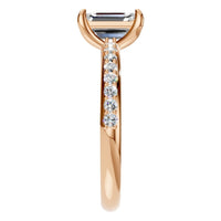 RI-6740 Rose Gold Ring SET - Side View