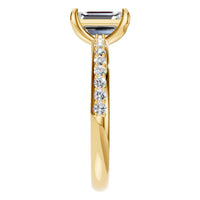 RI-6740 Yellow Gold Ring SET - Side View