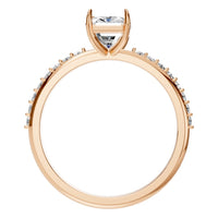 RI-6740 Rose Gold Ring SET - Top View