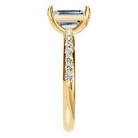 RI-6740 Yellow Gold Ring SET - Side View
