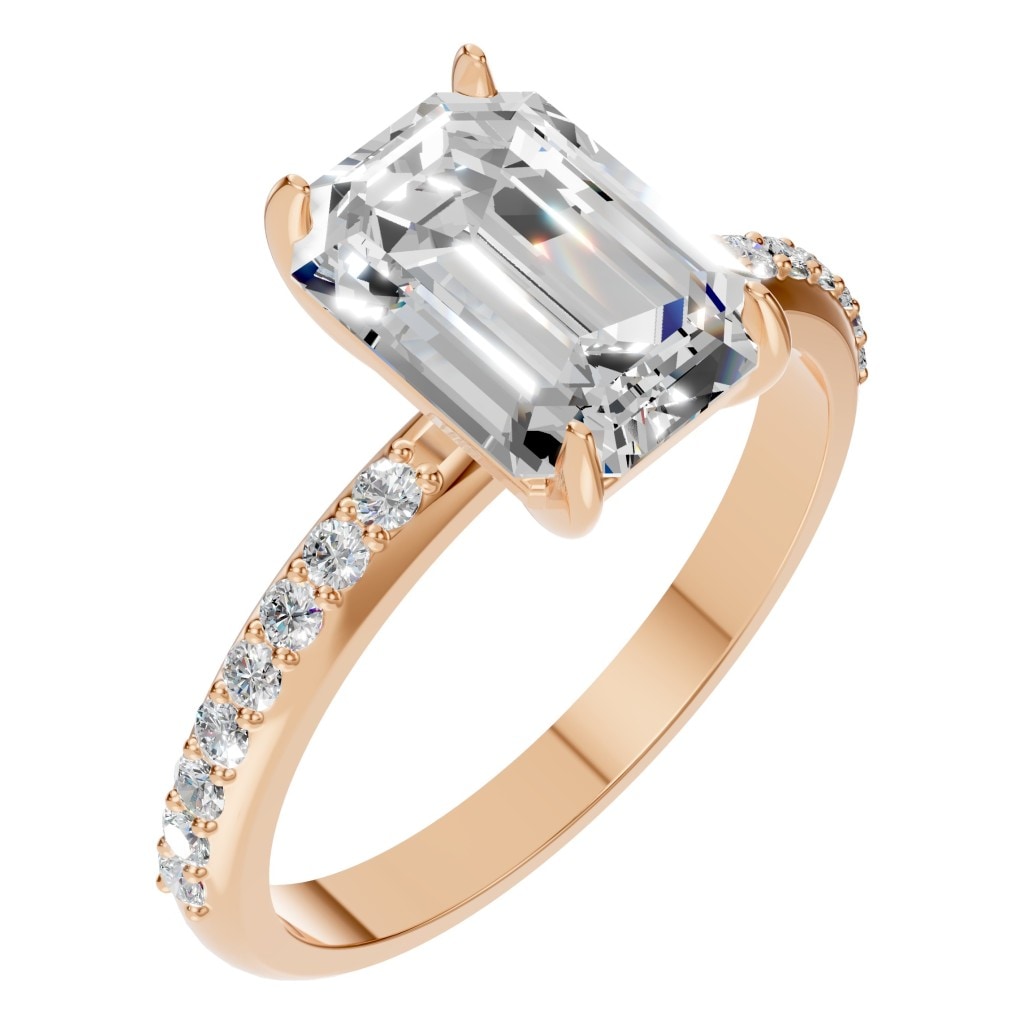RI-6740 Rose Gold Ring SET - Main View