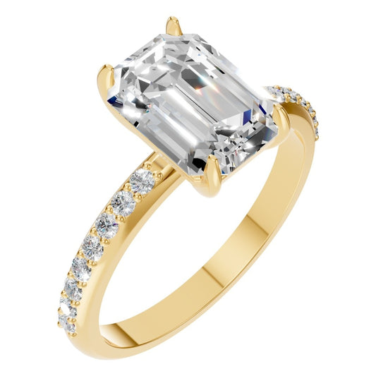 RI-6740 Yellow Gold Ring SET - Main View