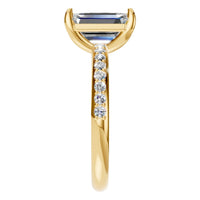 RI-6740 Yellow Gold Ring SET - Side View