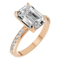 RI-6740 Rose Gold Ring SET - Main View