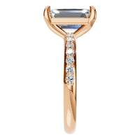 RI-6740 Rose Gold Ring SET - Side View